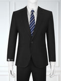 Men's Black Basic Body-Fit Suit 394
